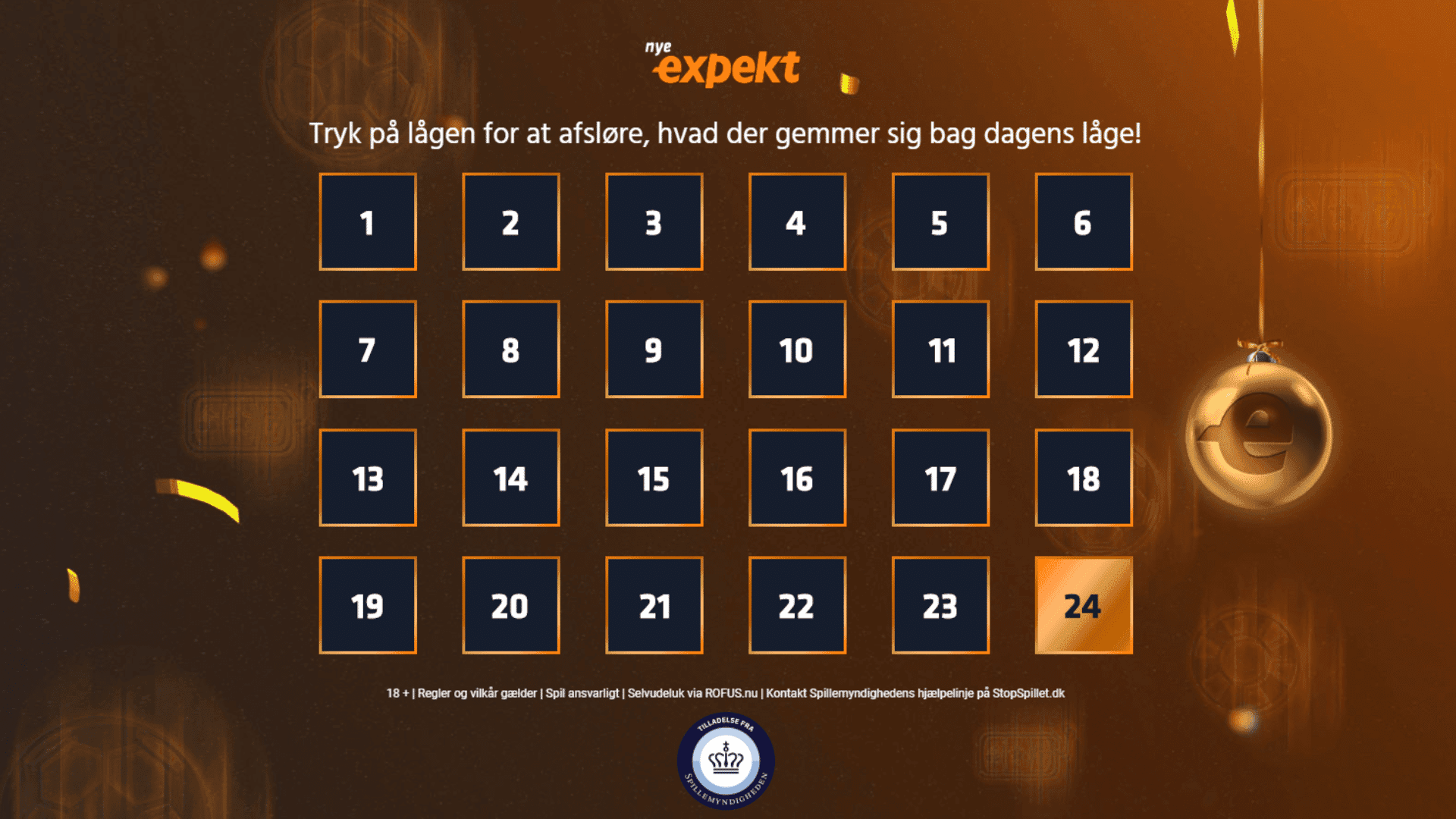 Expekt Julekalender 2025 - Daglige tilbud og overraskelser
